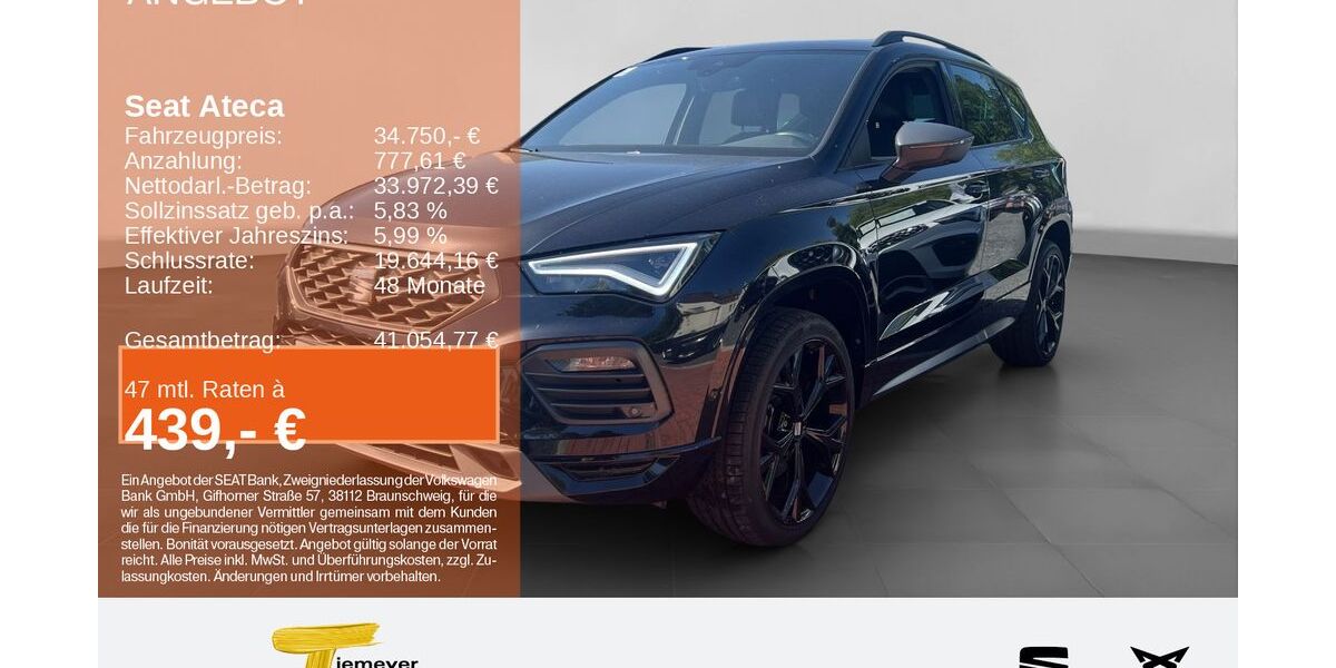 Seat Ateca 19.164 km 30.870 &euro; Recklinghausen 45663
