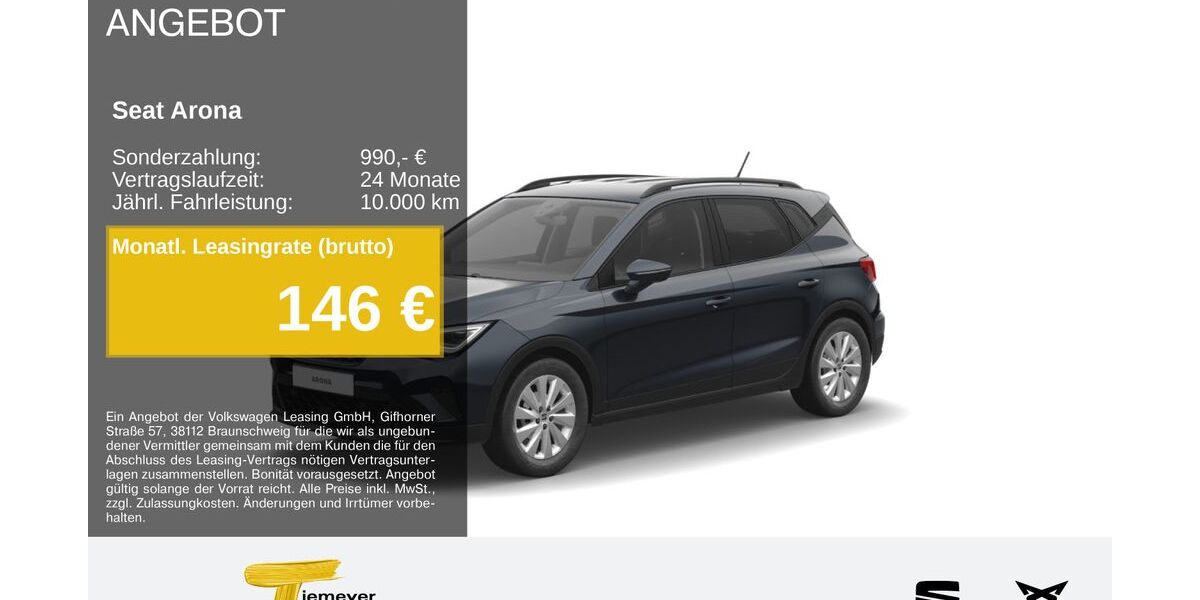 Seat Arona 18.628 km 21.960 &euro; Recklinghausen 45663
