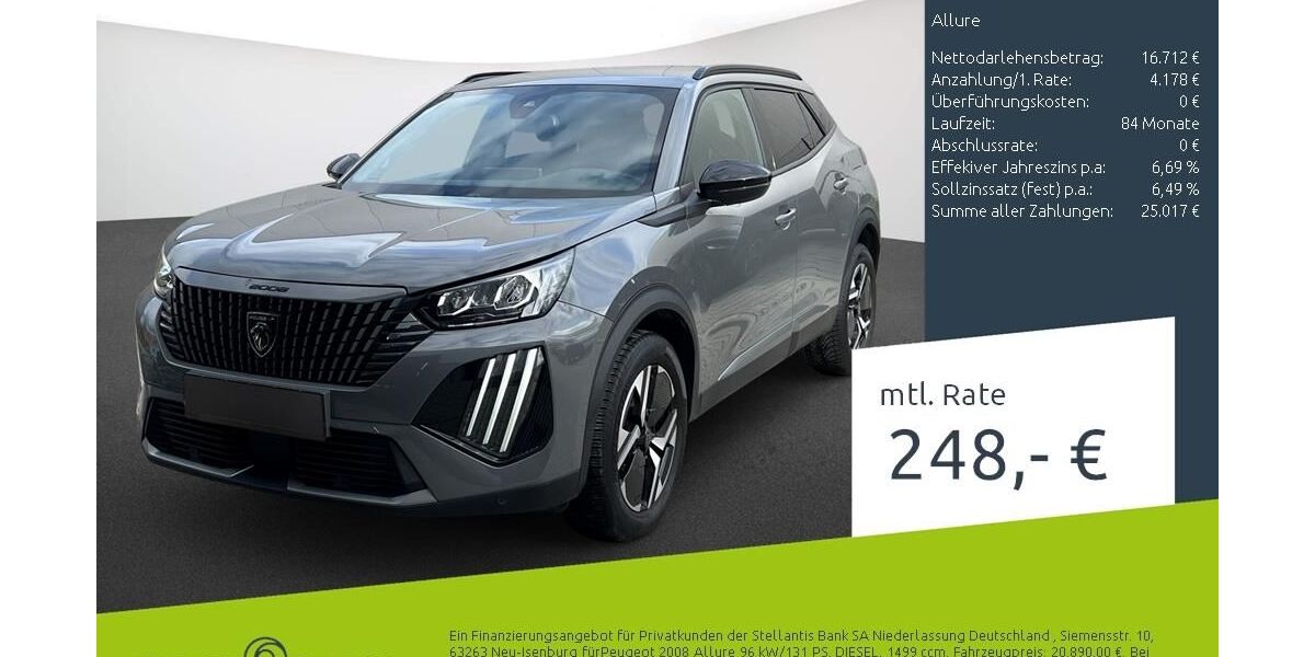 Peugeot 2008 40.688 km 21.499 &euro; Dülmen 48249