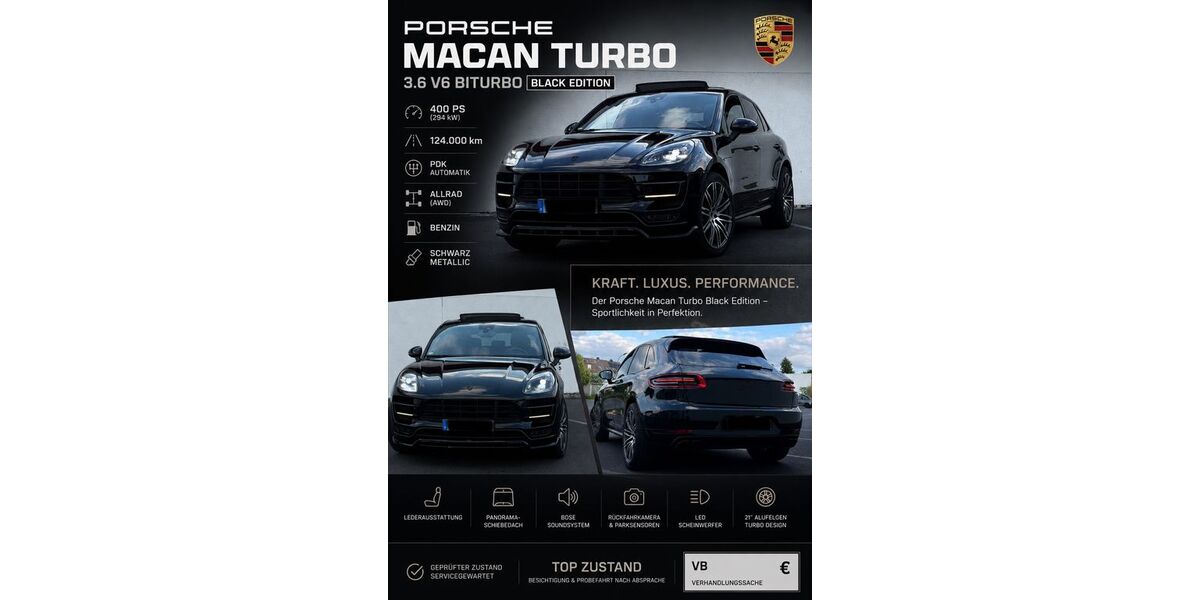Porsche Macan 124.500 km 35.990 &euro; Recklinghausen 45661