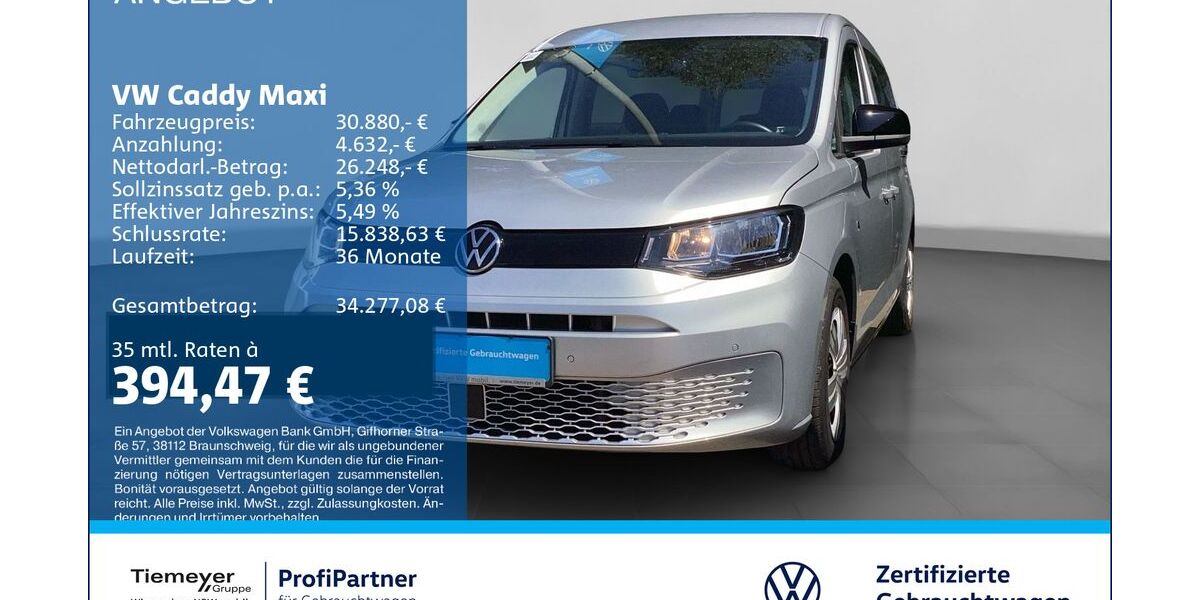 VW Caddy Maxi 20.170 km 29.910 &euro; Recklinghausen 45663
