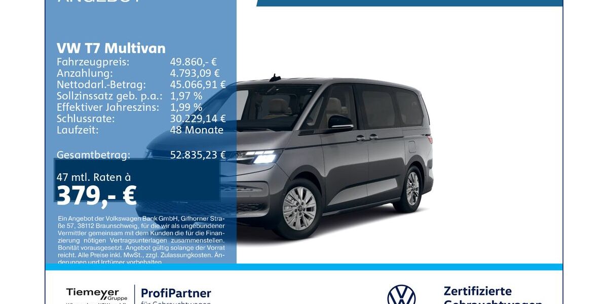 VW T7 Multivan 19.740 km 49.330 &euro; Recklinghausen 45663