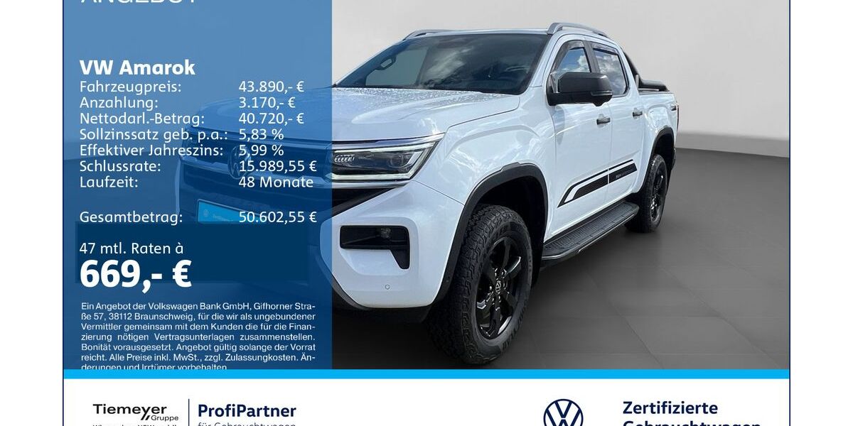 VW Amarok 156.115 km 43.340 &euro; Recklinghausen 45663