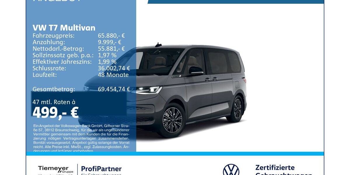 VW T7 Multivan 21.497 km 65.440 &euro; Recklinghausen 45663