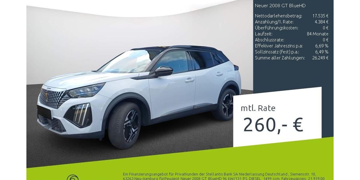 Peugeot 2008 60.447 km 21.919 &euro; Dülmen 48249
